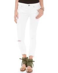 Free People Mid Rise Destroyed Skinny Jeans