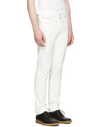 Naked And Famous Denim White Super Skinny Guy Jeans