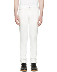 Naked And Famous Denim White Super Skinny Guy Jeans