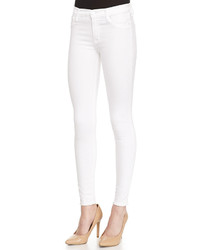 Hudson Nico Mid Rise Skinny Jeans White