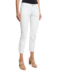 Eileen Fisher Organic Skinny Ankle Jeans White