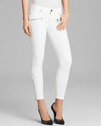 Paige Denim Jeans Jane Zip Ultra Skinny In Optic White
