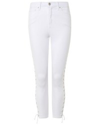 Topshop Petite Jamie Side Lace Up Skinny Jeans