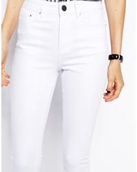 Asos Petite Petite Ridley High Waist Ultra Skinny Jeans In White