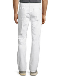 Hudson Sartor Slouchy Skinny Denim Jeans White