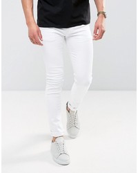 ASOS DESIGN Super Skinny Jeans In White