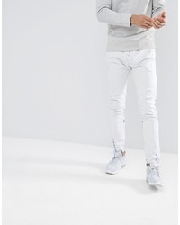 Diesel Tepphar Skinny Jeans In Off White