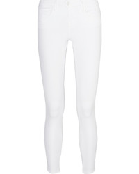 L'Agence The Chantal Low Rise Skinny Jeans White