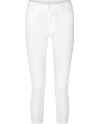 Mother The Looker Cropped High Rise Skinny Jeans
