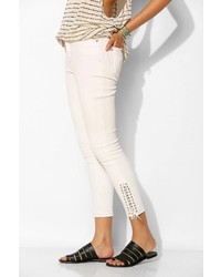 BDG Twig Grazer High Rise Lace Up Ankle Jean White Screen