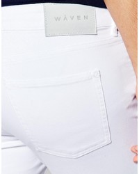 WÅVEN Waven Jeans Royd Extreme Super Skinny Fit Mid Rise White