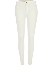 River Island White Molly Reform Jeggings