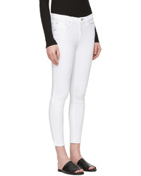 Rag & Bone White Skinny Capri Jeans