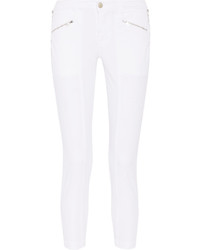 J Brand Genesis Stretch Cotton Twill Skinny Pants White