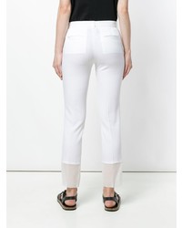 EACH X OTHER Sheer Cuff Slim Fit Trousers