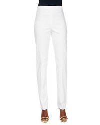 Carolina Herrera Stretch Cotton Blend Skinny Pants White