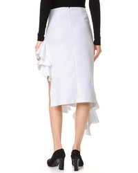 Jacquemus Asymmetrical Ruffle Skirt