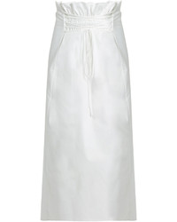 The Row Daul Stretch Cotton Midi Skirt