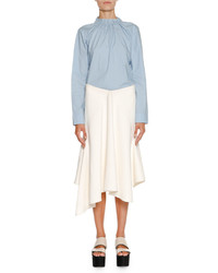 Marni Handkerchief Hem A Line Skirt Ivory