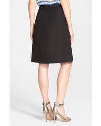 Vince Camuto Pleat Front A Line Skirt