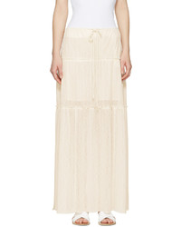 See by Chloe See By Chlo White Long Gauze Skirt