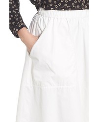 Madewell Sidewalk Cotton Midi Skirt