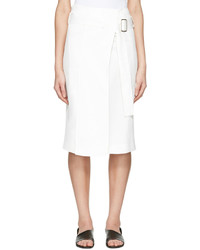 Calvin Klein Collection White Labianca Skirt