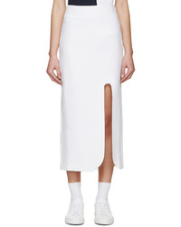 Jacquemus White Linen Valerie Skirt
