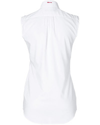 DSquared 2 Cotton Sleeveless Pleated Front Shirt