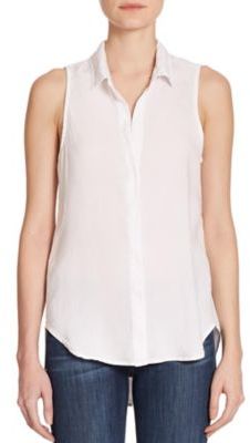 Bella Dahl Back Button Sleeveless Blouse 123 Saks Fifth Avenue