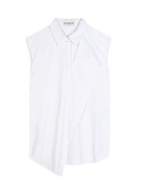 Balenciaga Sleeveless Cotton Shirt