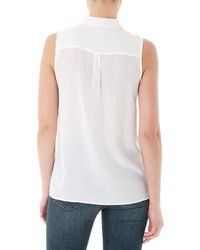 AG Jeans The Meadows Sleeveless Shirt True White