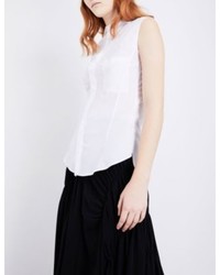 Y's Ys Sleeveless Stretch Cotton Top