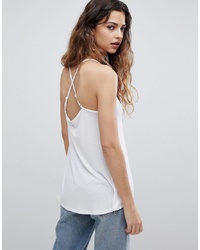 ASOS DESIGN Asos Cami With Cross Straps In Swing Fit