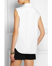 Balenciaga Asymmetric Cotton Poplin Shirt