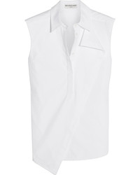 Balenciaga Asymmetric Cotton Poplin Shirt