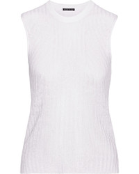 Theory Koronee Ribbed Linen Blend Top