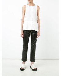 Hache Sleeveless Tie Blouse