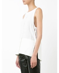 Hache Sleeveless Tie Blouse