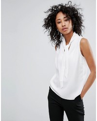 Vila Sleeveless Top With Tie Front
