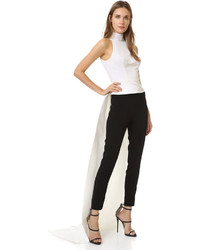 Monique Lhuillier Sleeveless Top With Train