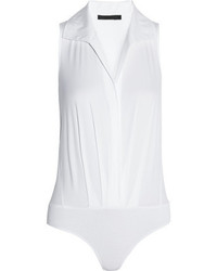 Donna Karan Stretch Cotton Blend Bodysuit
