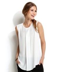 Vince Camuto Sleeveless Pleated Blouse