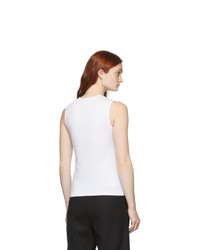 Coperni White Patchwork Embroidered Tank Top