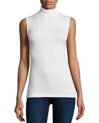Neiman Marcus Majestic Paris For Soft Touch Sleeveless Stretch Turtleneck