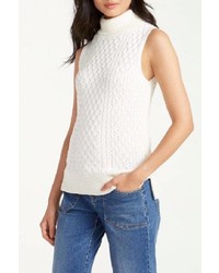 Tommy Bahama Sleeveless Cable Turtleneck Top