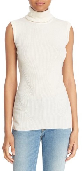 silk turtleneck sleeveless