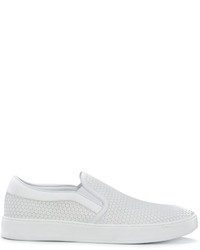 Christian Dior Dior Homme Embossed Slip On Sneakers