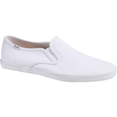 Keds Champion Slip On White Canvas Canvas Shoes, $40 | Shoebuy | Lookastic