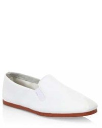The Row Leather Slip On Sneakers